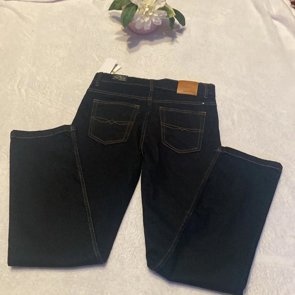 NWT Lucky Brand Girls Size 14 Classic Straight Dark Blue Blue Jeans